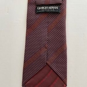 Mens Giorgio Armani Classico Stripes Brick Pattern ;Handmade